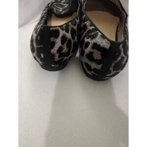 Talbots cow hair loafers with animal print